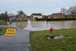 Inondation du village d'Herbéviller (2020)